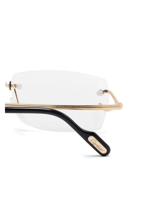Cartier Metallic C De Cartier Glasses