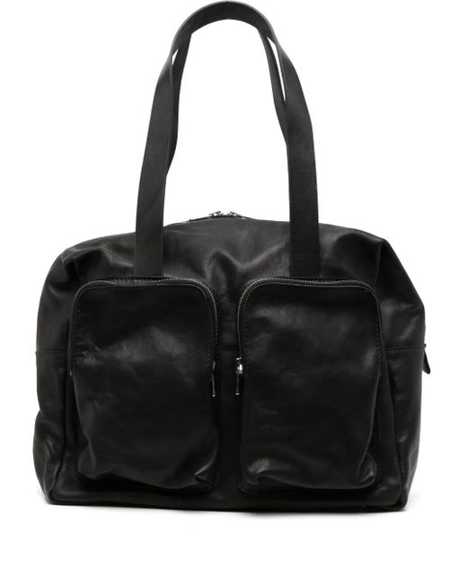 Borsa A Spalla Con Tasche Cargo di Guidi in Black da Uomo