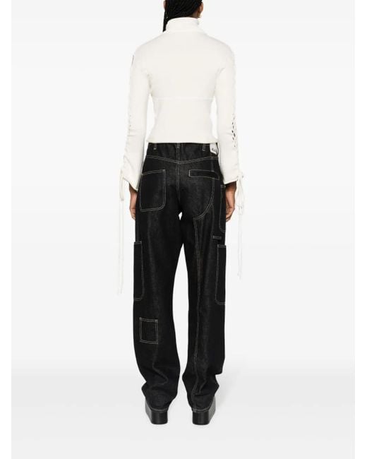 Julfer White X-Tina Knitted Top