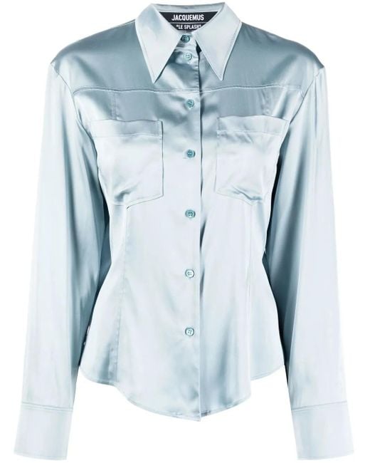 Jacquemus Blue La Chemise Mentalo Shirt