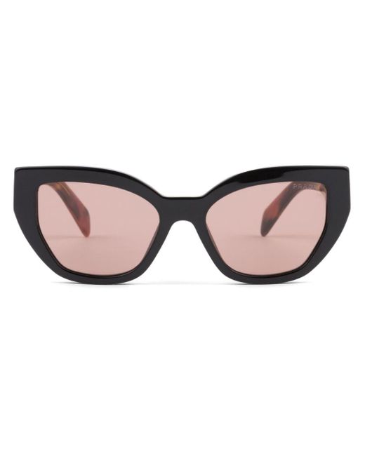 Prada Brown Tortoiseshell-effect Cat-eye Sunglasses