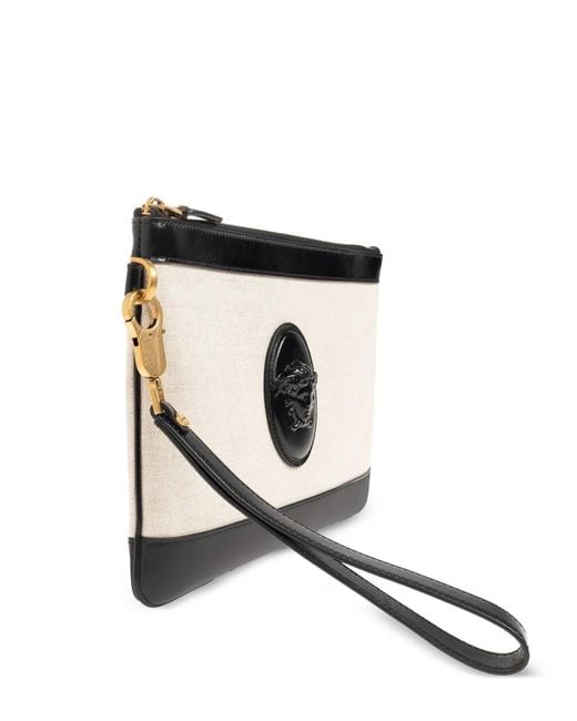 Versace Black Rivière Clutch Bag