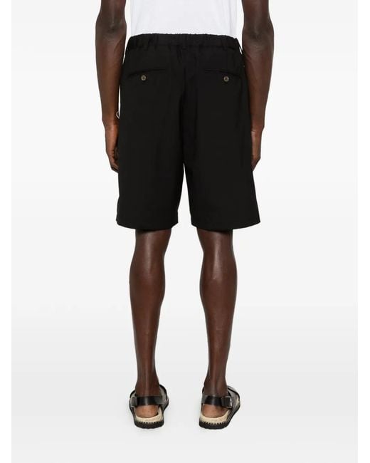 Myths Black Tailored Shorts for men