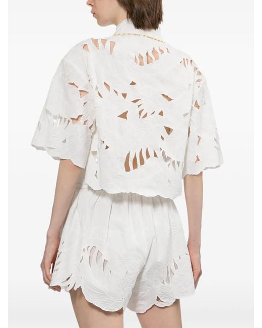 Zimmermann White Chemise Mahon