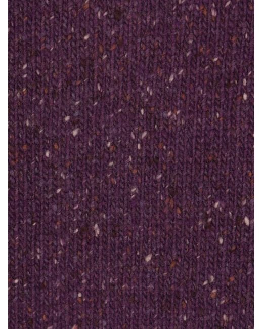 Brunello Cucinelli Purple Shawl-Collar Cardigan for men