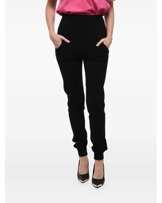 Saint Laurent ハイウエスト カシミアパンツ Black