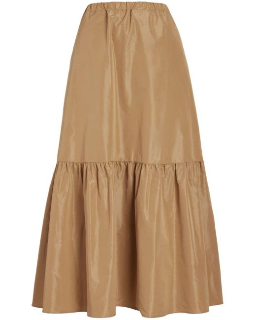 Patou ラッフルディテール スカート ブラウン | Lyst 