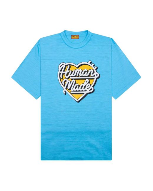 T-Shirt À Motif De Cœur Human Made pour homme en coloris Blue