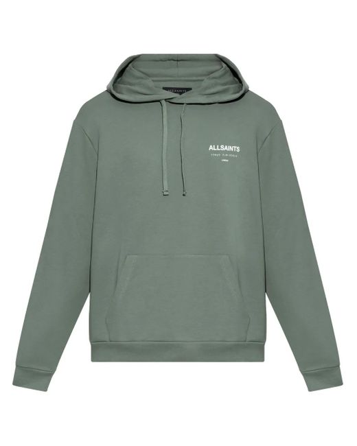 AllSaints Green Underground Hoodie for men
