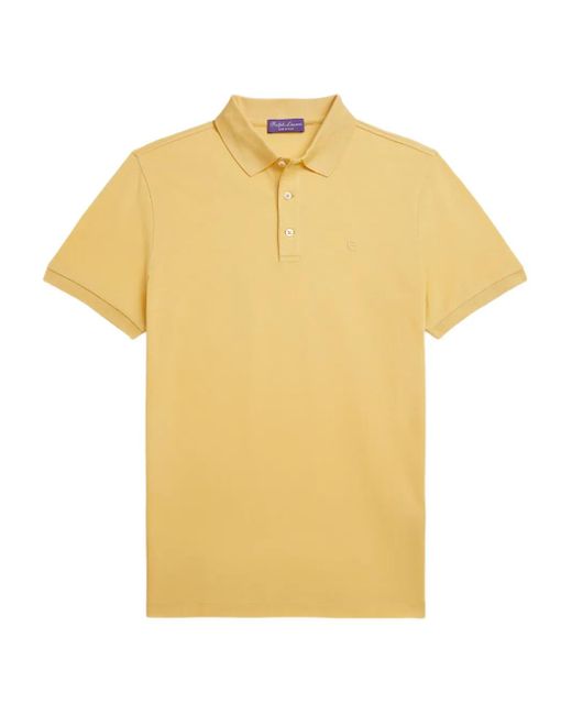 Ralph Lauren Yellow Logo-Embroidered Short-Sleeve Polo Shirt for men