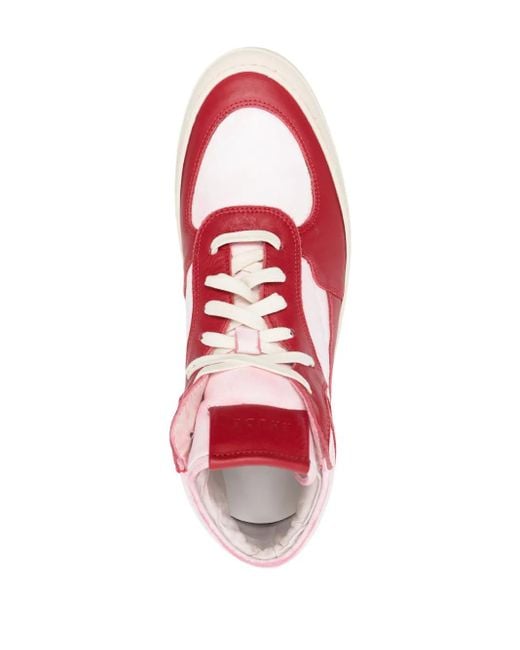 Rhude Pink Cabriolets Hi-Top Sneakers for men