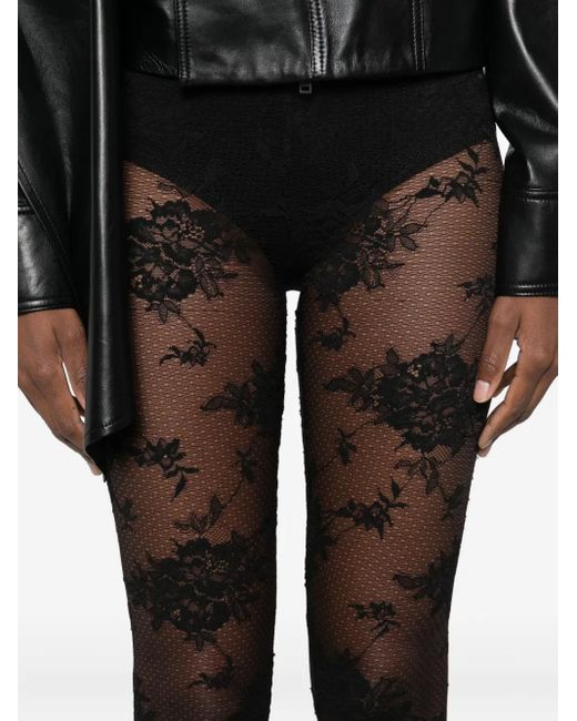ANDAMANE Black Lace Leggings
