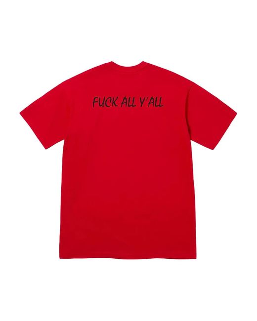 Supreme Red Split T-Shirt