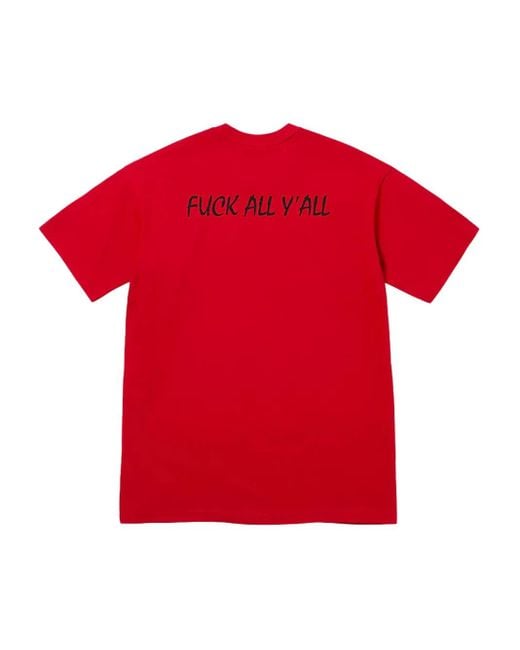 Supreme Red Split T-Shirt