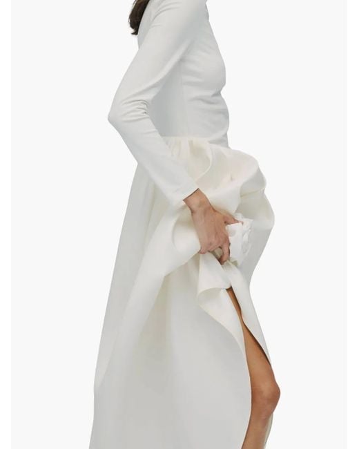 Sleeper White Aurora Long-Sleeve Dress