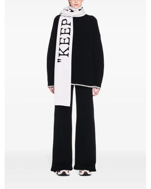Sciarpa Keep Warm di Off-White c/o Virgil Abloh in Black