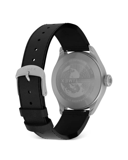 Timex Black Waterbury Ace 41Mm Watch for men