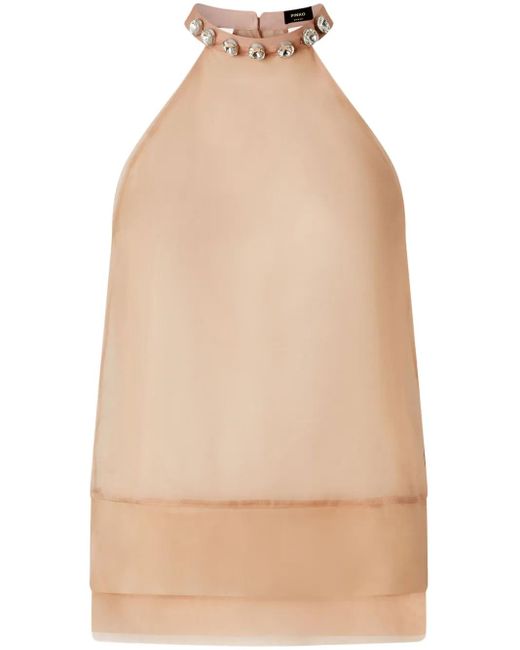Blouse En Soie Pinko en coloris Natural