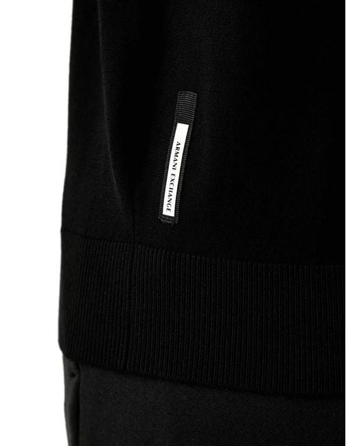 ARMANI EXCHANGE Pullover Mit Logo-Patch in Black für Herren