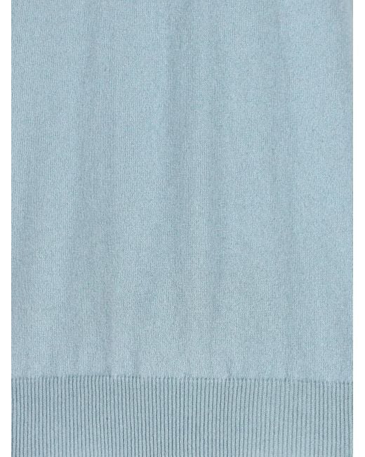 メンズ Alpha Studio クルーネック カシミアセーター Blue