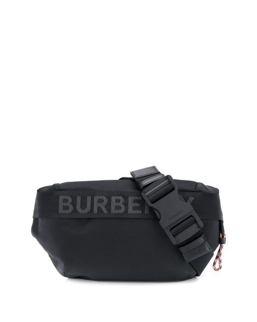 Burberry Black Logo Detail Econyl® Sonny Belt Bag for men