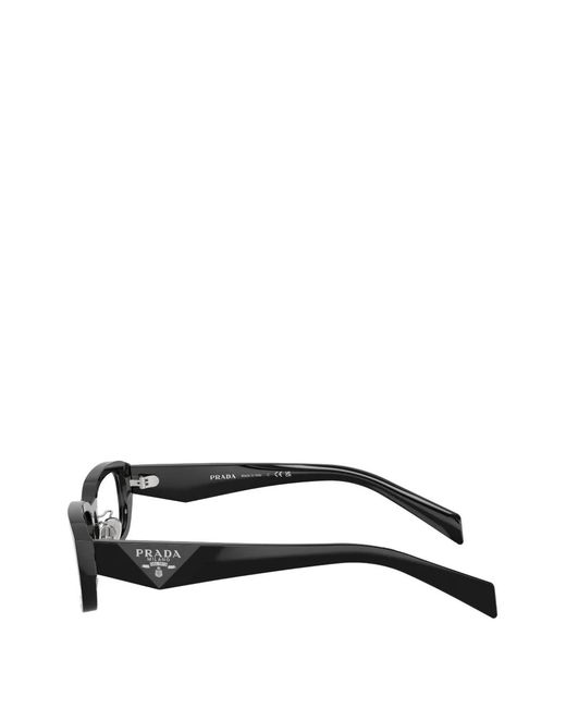 Prada White Symbole Rectangle-Frame Sunglasses