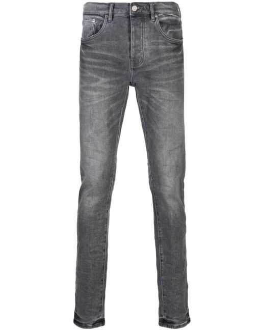 Purple Brand Tief sitzende P001 Slim-Fit-Jeans in Gray für Herren