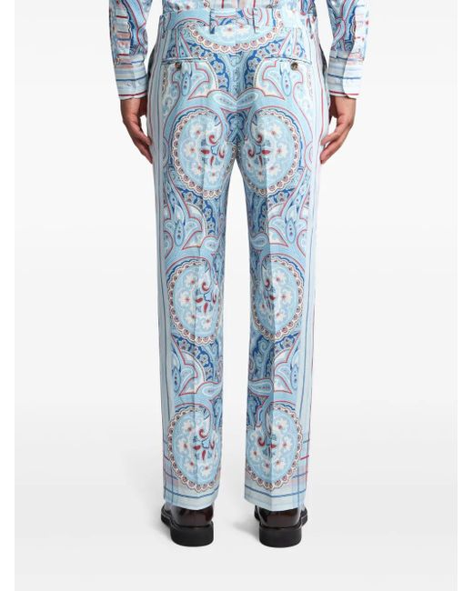 Etro Gerade Hose in Blue für Herren