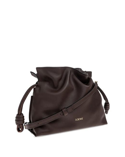 Loewe Brown Flamenco Leather Bucket Bag