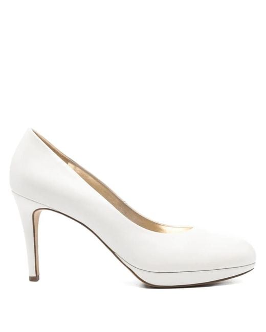 Högl White 80Mm Studio Platform Pumps