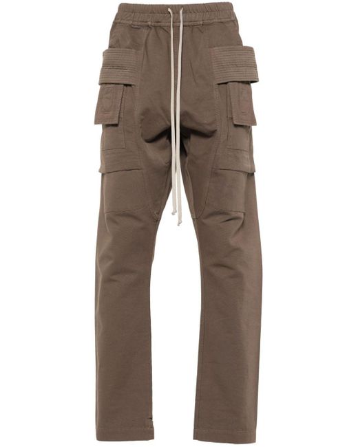 Rick Owens Brown Creatch Cargo Trousers for men