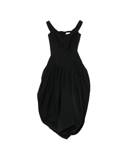 Magda Butrym Black Pleated Dress