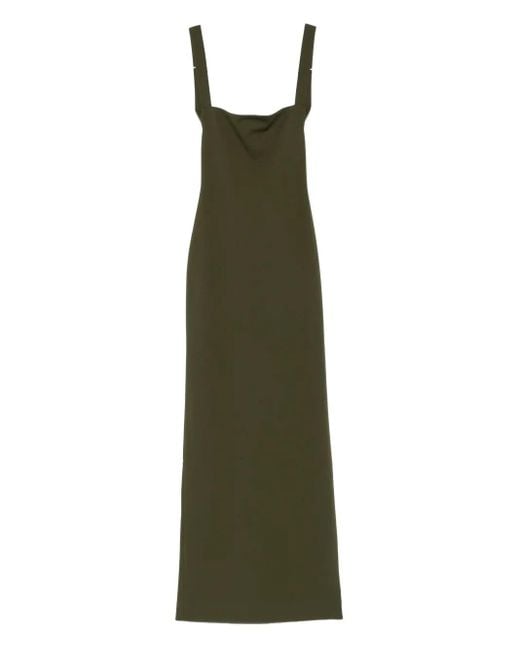 Solace London Square-neck Dress Green