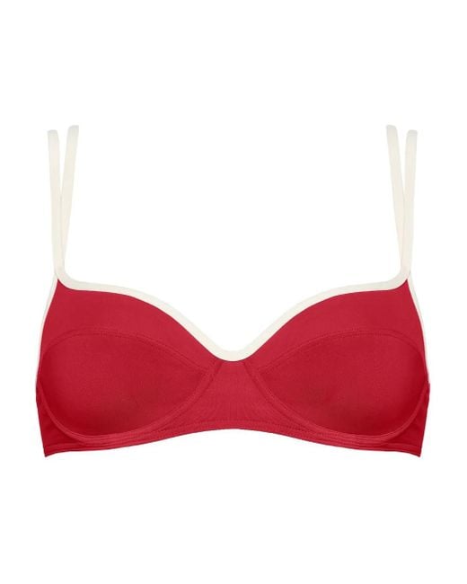 Eres Red Dayle Bikini Top