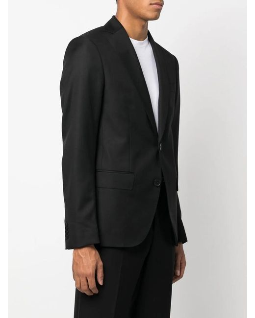 IRO Black Fitted Single-Breasted Jacket for men