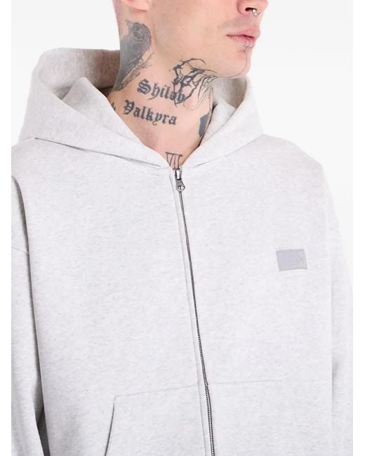 Vans White Zip-Up Hoodie for men