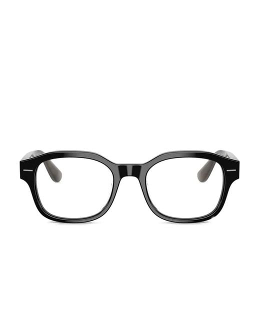 Brunello Cucinelli Black Square-Frames Glasses for men