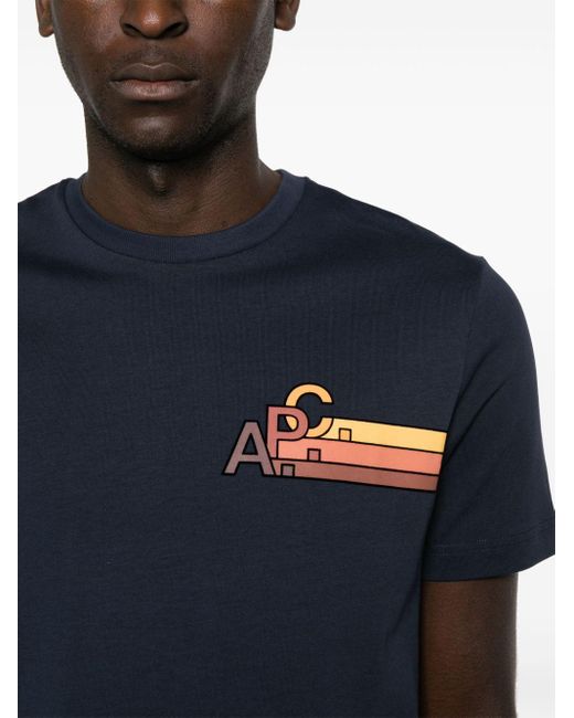 A.P.C. Blue T-shirt for men