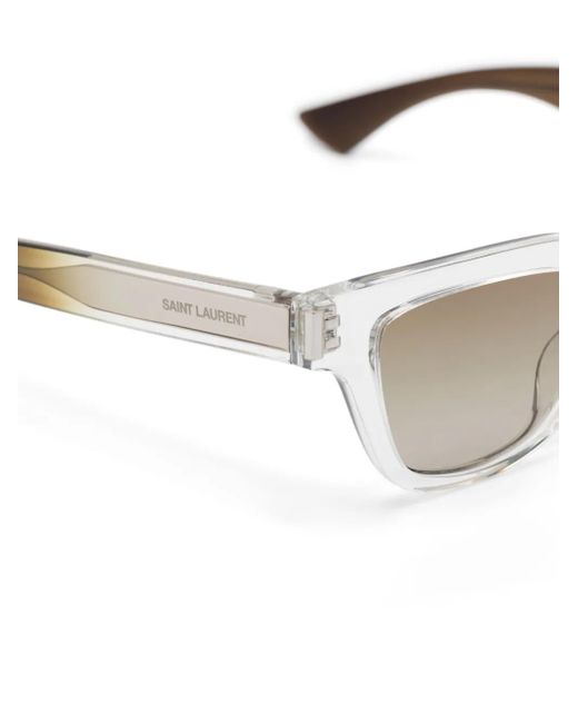 Saint Laurent White Square-frame Sunglasses for men