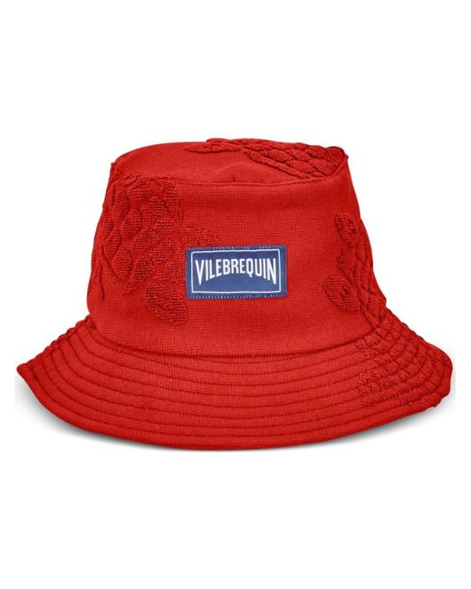 Vilebrequin Red Boheme Cotton Bucket Hat