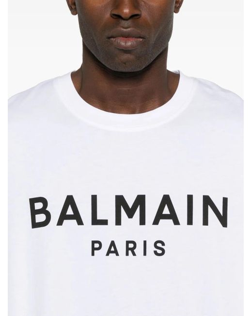 T-Shirts Balmain de hombre de color White