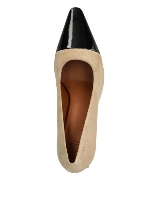Vagabond Natural 58Mm Altea Suede Cap-Toe Pumps