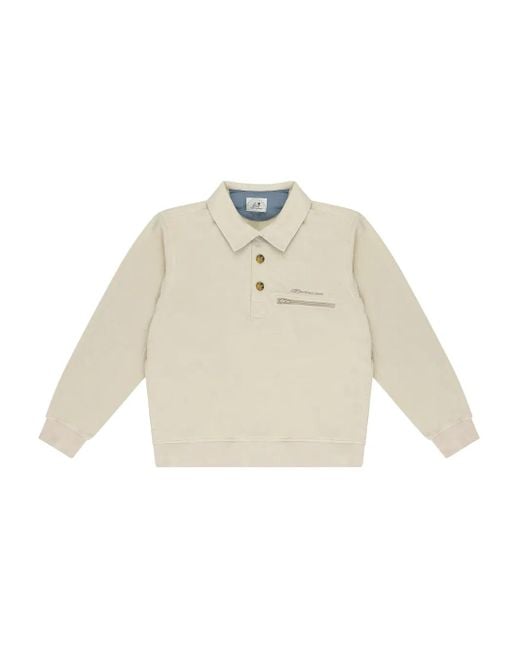 Aimé Leon Dore Stadium Fleece Polo Shirt in White for Men | Lyst