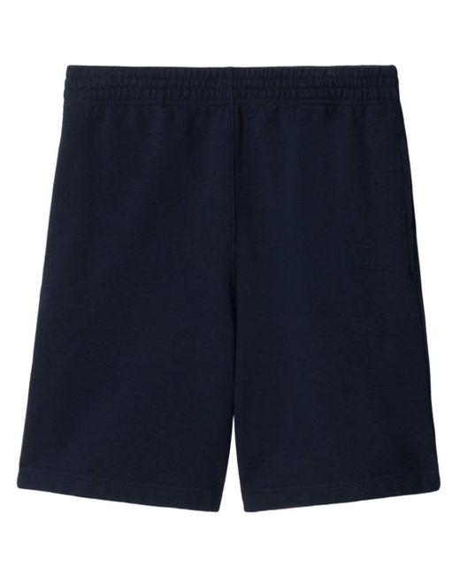 Burberry Blue Ekd-appliqué Cotton Shorts for men
