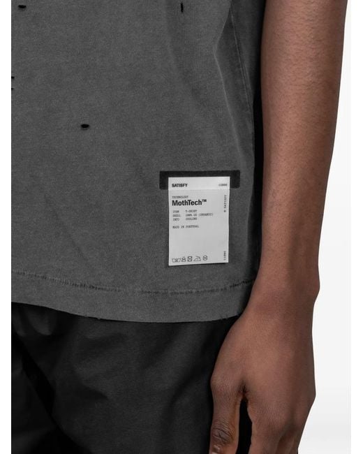 T-Shirt À Effet Usé Satisfy en coloris Gray