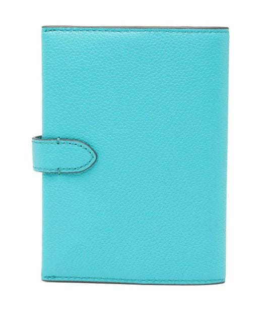 Tory Burch Blue Portefeuille À Logo Imprimé