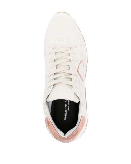 Philippe Model White Tropez Haute Lace-Up Sneakers
