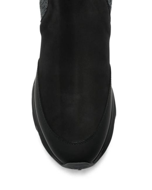 Tod's Black Round-Toe Boots