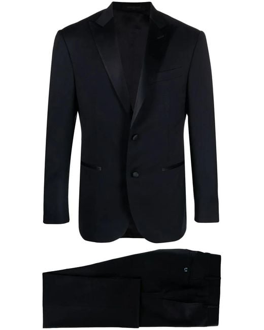 Corneliani Blue Costume Trois-Pièces À Simple Boutonnage for men