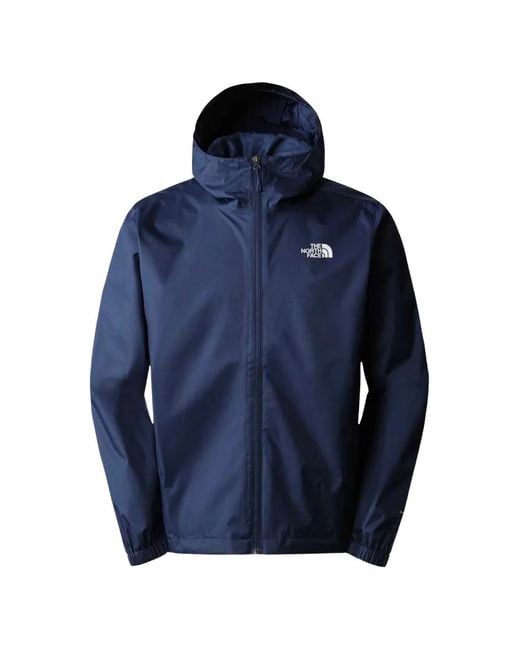 The North Face Blue Logo-Print Hooded Jacket for men